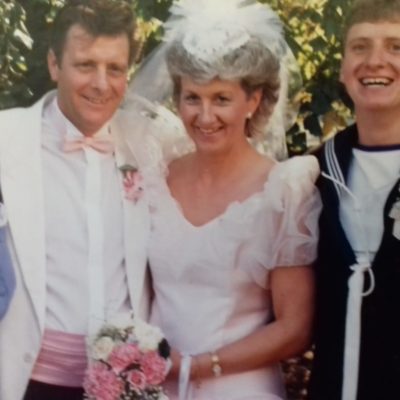 4 ron ann wedding 1 with family