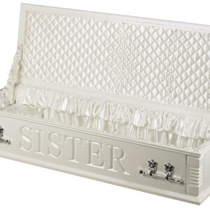 Britannia casket white full lid