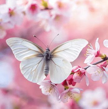 Butterfly white