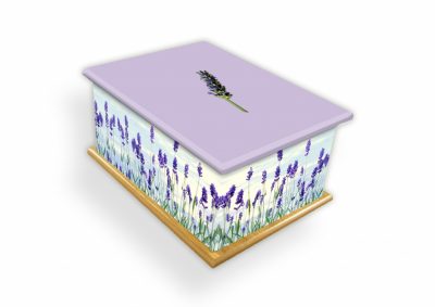 Lavender Ashes Casket