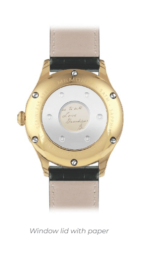 Window lid with paper Window lid with paper