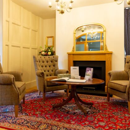 Lime kiln house seating area