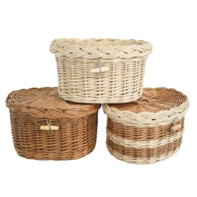 A range of oval ashes caskets