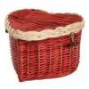 Heart ashes casket in red and white